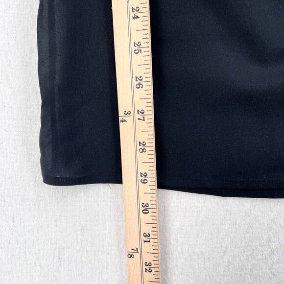 KSUBI Stretch Chiffon Tank Top Womens Medium Black Silk Blend Semi Sheer NEW - Picture 13 of 13
